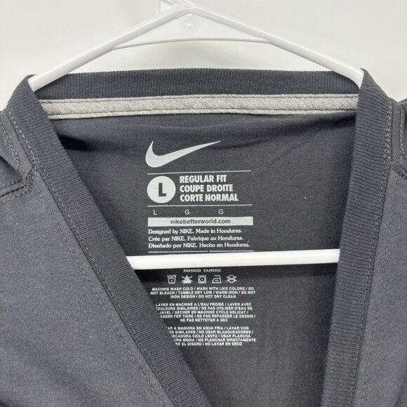 Nike Illinois State T Shirt Mens Size Large Regular Fit Gray Maroon College - Picture 4 of 6